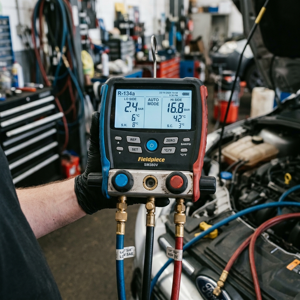 Digital mätare för AC-tryckkontroll